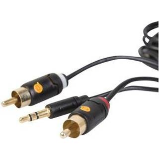InLine 2 x RCA han - 3,5 mm hanekabel, 1,8 m