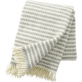 Klippan Yllefabrik Olle Plaid 130x200 Cm - Plaider & Tæpper Økologisk Lammeuld Lysegrå - 209301