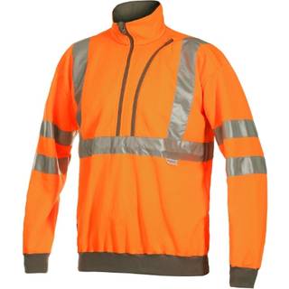 ProJob 6102 Sweatshirt En Iso 20471 Klasse 3 Orange/Grå S