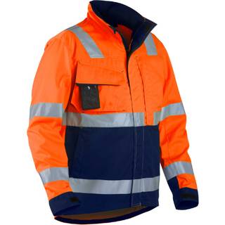 Blåkläder High Vis Arbejdsjakke - High Vis Orange/Marineblå - XXXL
