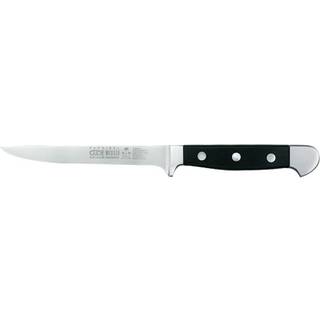 Güde Alpha Ausbeinmesser 13 cm flexibel - CVM-Messerstahl - Griffschalen Hostaform - Schwarz,Silber
