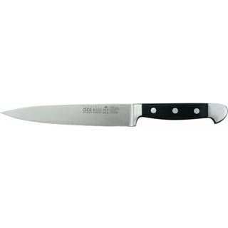 Güde Alpha Filiermesser 18 cm flexibel - CVM-Messerstahl - Griffschalen Hostaform - Schwarz,Silber