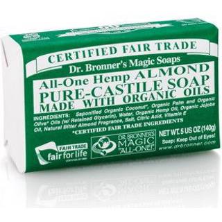 Dr-Bronners Pleje Faste-saeberAll-One mandel ren natursæbe 140 g (357,00 kr / 1 kg) - 140 g
