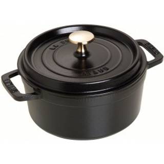 La Cocotte Rund cocotte 18cm. 1,7 liter, sort