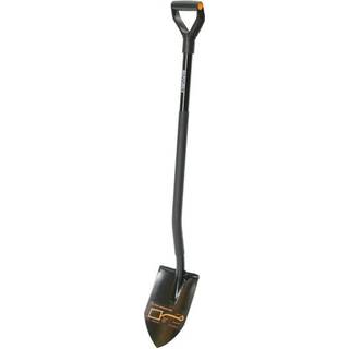 Fiskars Ergonomic Spidsspade i grå