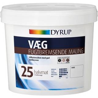 DYRUP Vægmaling Fugtbremsende Hvid 4,5 Liter