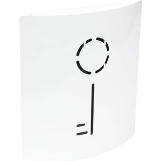 Habo Key nøgleskab, stål, hvid