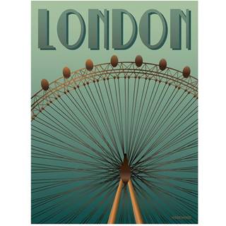 Tilbud: Spar 75% - London Eye - Plakat 30x40 cm fra ViSSEVASSE