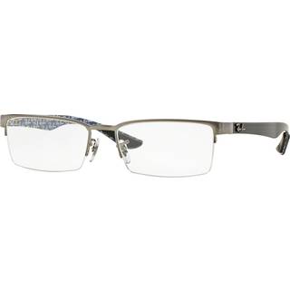 Ray - Ban Unisex RX8412 2503 Optiske stel Metal Sort Transparent Firkantet Normal