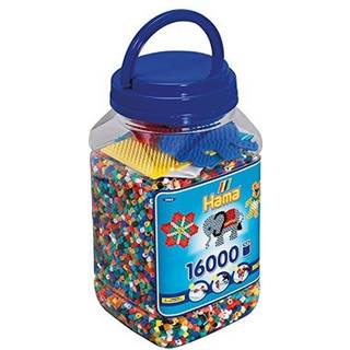 Hama perler 16000stk +3ass stiftplader blå