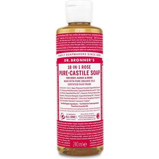 Dr. Bronner's Pleje Flydende sæber Rose 18-in-1 Natural Soap 240 ml (458,00 kr / 1 l) - 240 ml