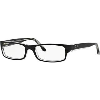 Ray - Ban Unisex RX5114 2034 Optiske stel Acetat Sort Transparent Firkantet Normal