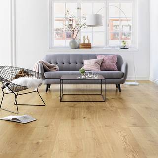 Trægulv Tarkett Elegance Eg Natur 1-stav Hårdvoksolie Børstet 280 x 2520 mm