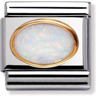 Nomination Oval White Opal Charm