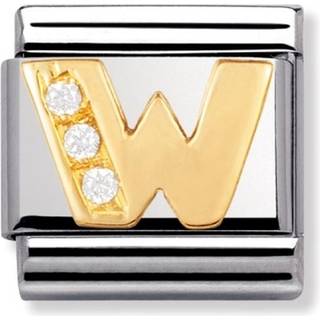 Nomination Cubic Zirconia W Charm - Gold