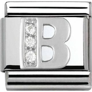Nomination Classic - SilverShine Buchstabe B mit Zirkonia - 330301/02 - silber
