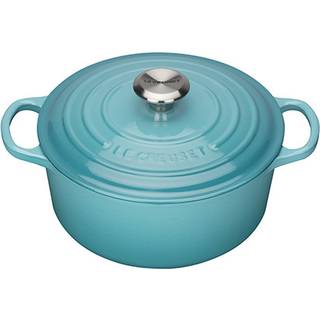 Le Creuset støbejernsgryde 24 cm signature deep teal