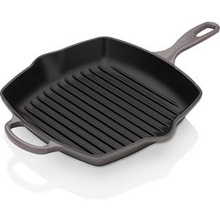 Signature Støbejerns Kvadratisk Grillpande, Flint, 26x26 cm