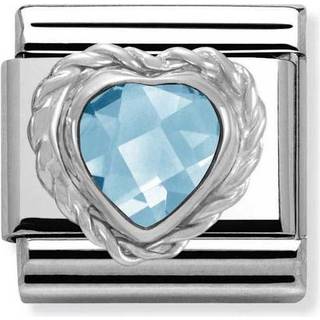 Nomination Blue Crystal Heart Charm