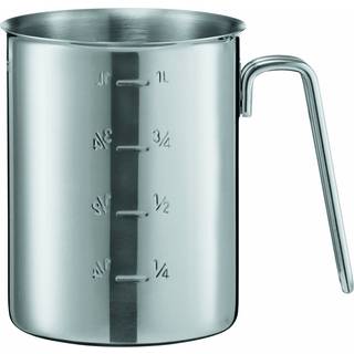 Rösle Messbecher 1,0 L mit Schüttrand - Edelstahl - Silber