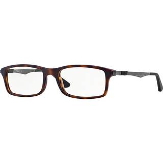 Ray-Ban RX7017 Active Lifestyle 5200 56 Briller Mænd Tortoiseshell - Matte Havana - 56mm