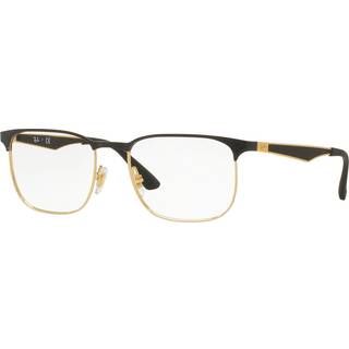 Ray - Ban Unisex RX6363 2553 Optiske stel Metal Grå Transparent Firkantet Normal - Grå