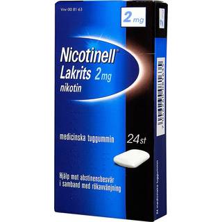 Nicotinell Lakrids Tyggegummi 2 mg (24 stk)