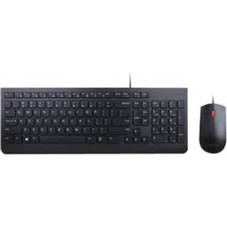 Lenovo Essential Wired Combo - Tastatur & Mus sæt - Sort