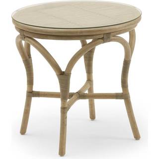 Hillerstorp Praktö sidebord Natur/glass 50 cm