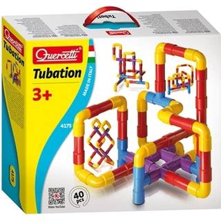 Quercetti Tubation - 40 stykkers sammenlsende rrledningslabyrint byggest - byggelegetj med ben ende til alderen 3 og op (fremstillet i Itali