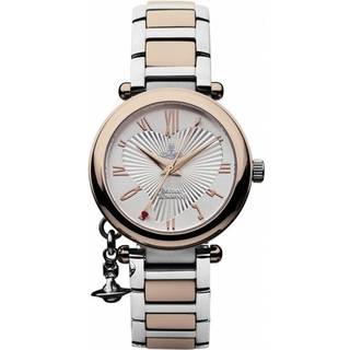 Vivienne Westwood Orb Quartz Silver Dial Two Tone Stainless Steel Bracelet Ladies Watch VV006RSSL