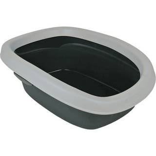Trixie Carlo cat litter tray with rim 2: 38 × 17 × 58 cm dark grey/light grey
