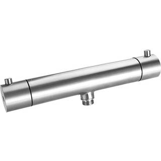 Primy Steel Pleasure 1 brusebatteri med termostat, Rustfrit stål