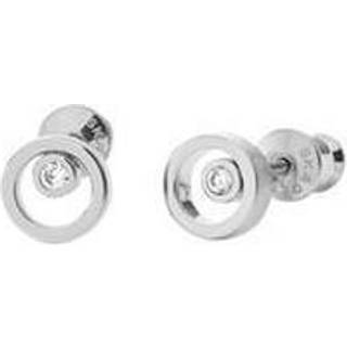 Skagen Elin cirkel ørestikker i stål med cubic zirkonia