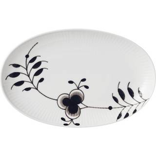 Royal Copenhagen Sort Mega Riflet asiet - 23 cm