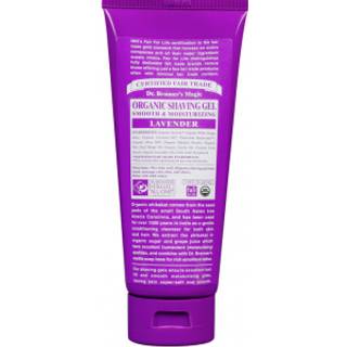 Dr. Bronner's - kologisk barbersbe (lavendel 7 ounce) - certificeret organisk sukker og Shikakai-pulver beroliger og fugter for tt og behageli