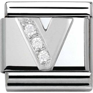 Nomination Classic - SilverShine Buchstabe V mit Zirkonia - 330301/22 - silber