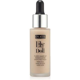 PUPA Milano Ansigtsmakeup Foundation Like a Doll Fluid No. 10 Porcelain 30 ml (4.200,00 kr / 1 l) - 30 ml