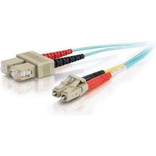 C2G Cbl/2m LC/SC 10Gb LSZH Dplx 50/125 Fbr