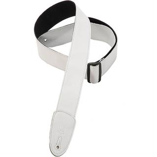 Levy's Leather Tri Glides Guitarremmen White