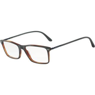 Giorgio Armani Mand AR7037 5570 Optiske stel Acetat Grå Transparent Firkantet Normal - Grå
