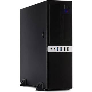 Inter-Tech IT-503 - Kabinet - Desktop slimline - Sort