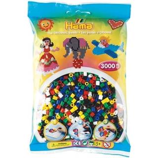 Hama Midi, perler, 3.000 stk., mix 66, 6 standardfarver [Levering: 1-2 dage]