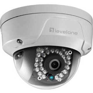 LevelOne FCS-3087 GEMINI Fixed Dome IP Network Camera 5-Megapixel 802.3af PoE IR LEDs Indoor/Outdoor two-way audio