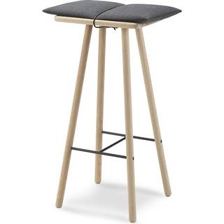 Fritz Hansen - Georg Bar Stool Obehandlad Sitthöjd 66 cm - Bænke - Christina Liljenberg Halstrøm - Læder/Træ/Uld