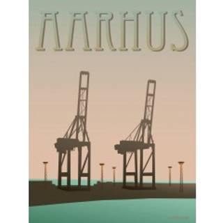 Tilbud: Spar 40% - Aarhus Havnen - Plakat 50x70 cm fra ViSSEVASSE