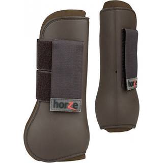 HORZE Chicago beskyttende hestesenestvler - Lette bne frontstvler til springstier og valgdeltagelse (par) - Lady Light Pink - Cob