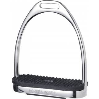 FILLIS Stirrups - Rustfrit stål med sort gummi - 12 cm