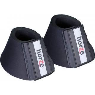 Horze Pro overreach Neoprene Horse Bell Boots-Holdbar og langvarig beskyttelse af kraftigt st?dabsorberende og t?rebestandigt-Solgt parvis-sort (