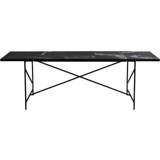 HANDVÄRK Furniture Dining Table 230 Black Frame Black Marble